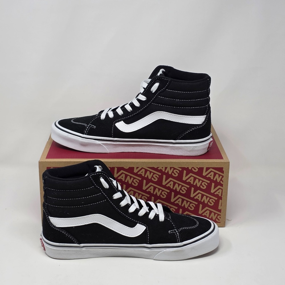 Vans Filmore Hi Canvas Suede‎ Black White Skate Shoes Men's Size 8 VN0A5HZLIJU - Picture 3 of 7